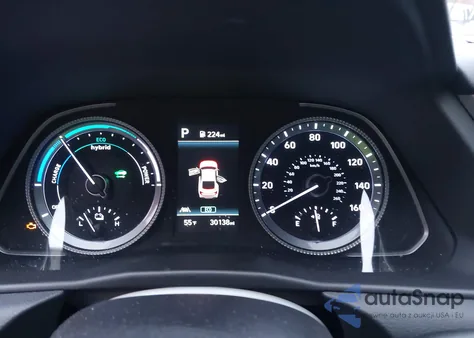 2020 Hyundai Sonata Hybrid Blue из США, поврежденный, VIN KMHL24JJ7LA015756